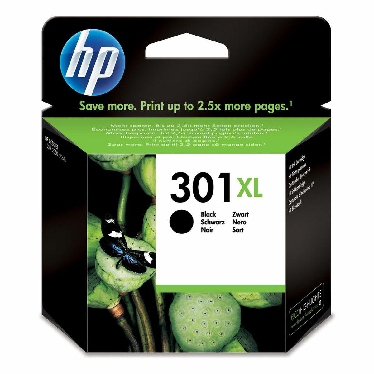 HP 301XL blækpatron – sort, original, høj kapacitet