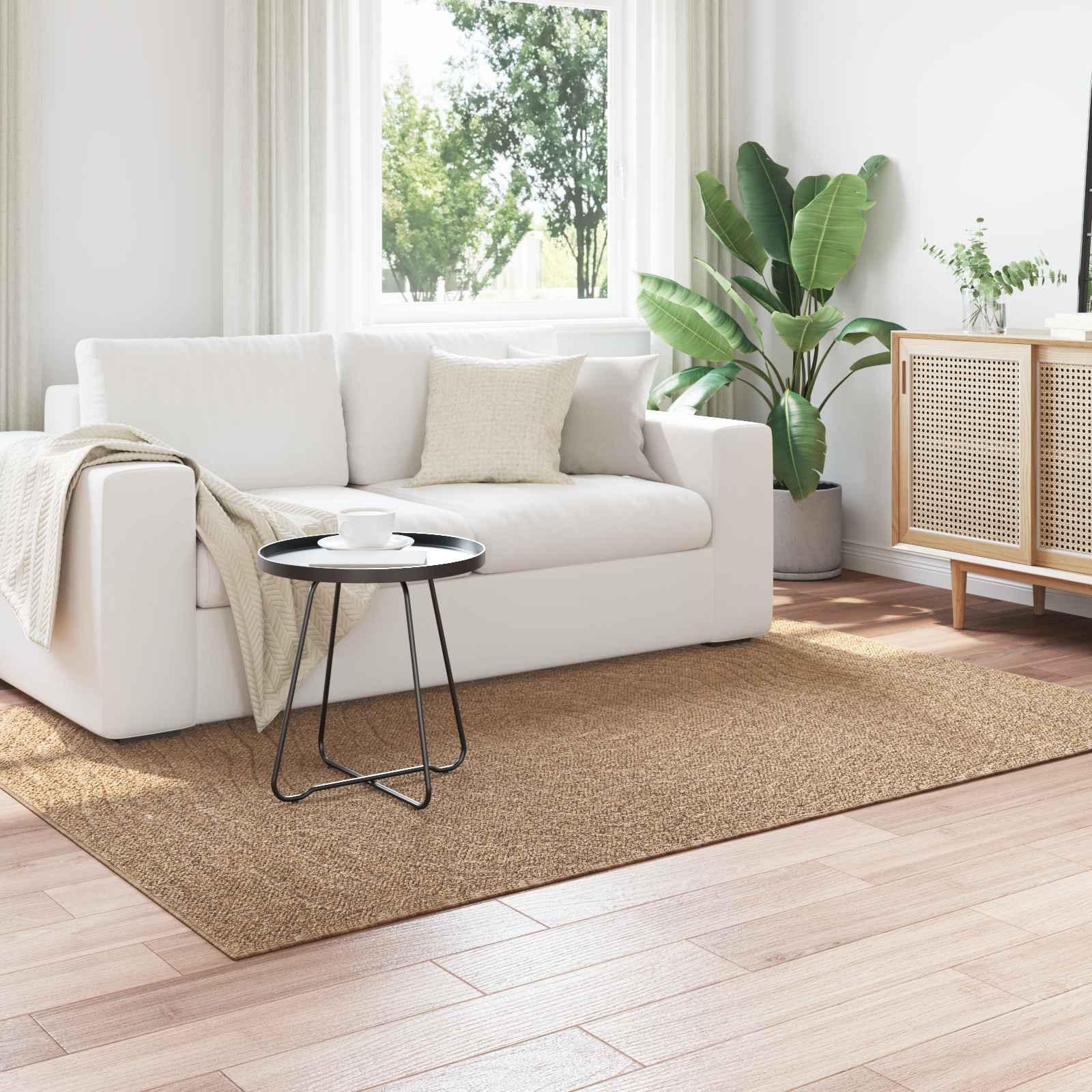 Områdetæpper Moiré Rektangulær Naturfarvet 230 x 160 cm