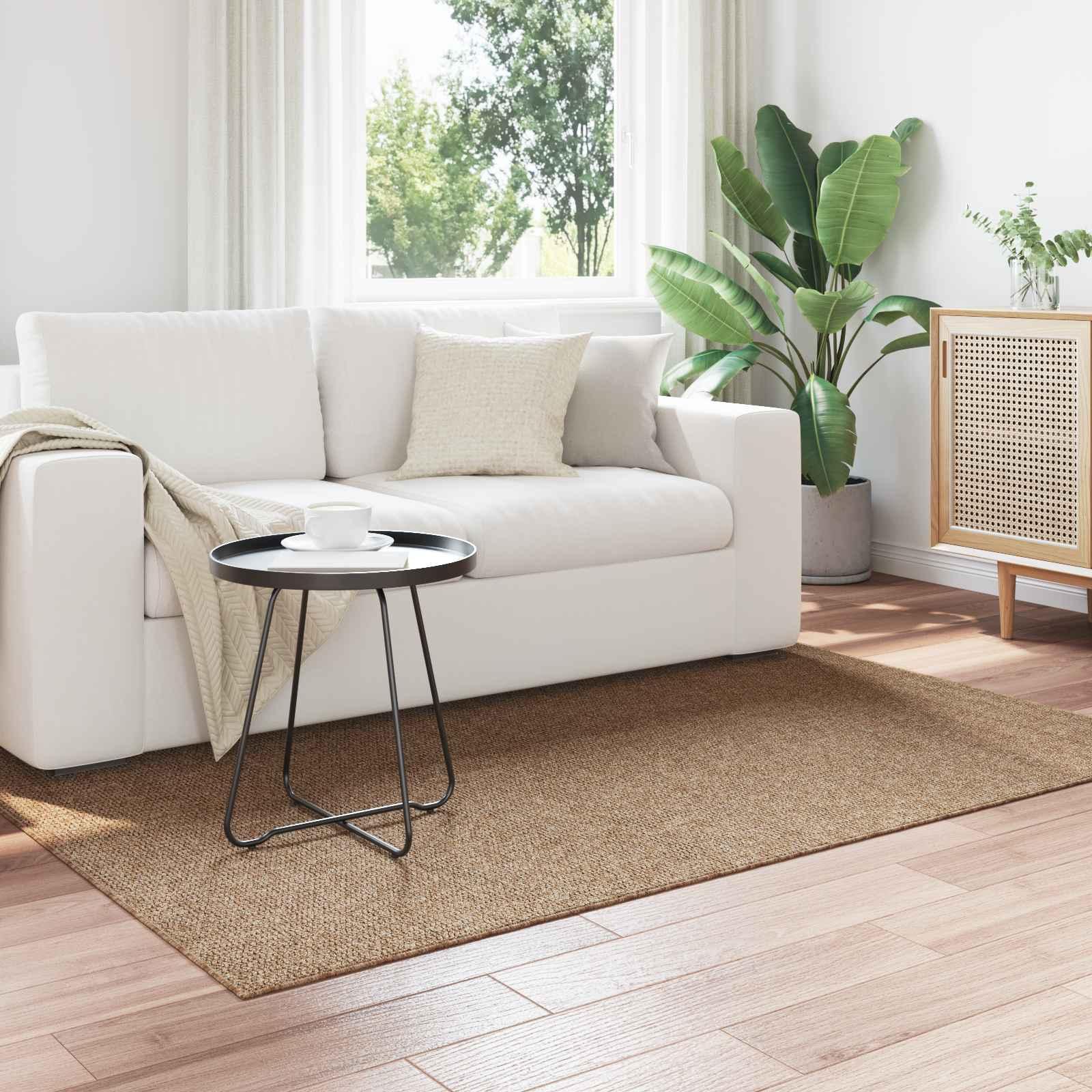 OmrÃ¥detÃ¦pper RektangulÃ¦r Naturfarvet 200 x 140 cm