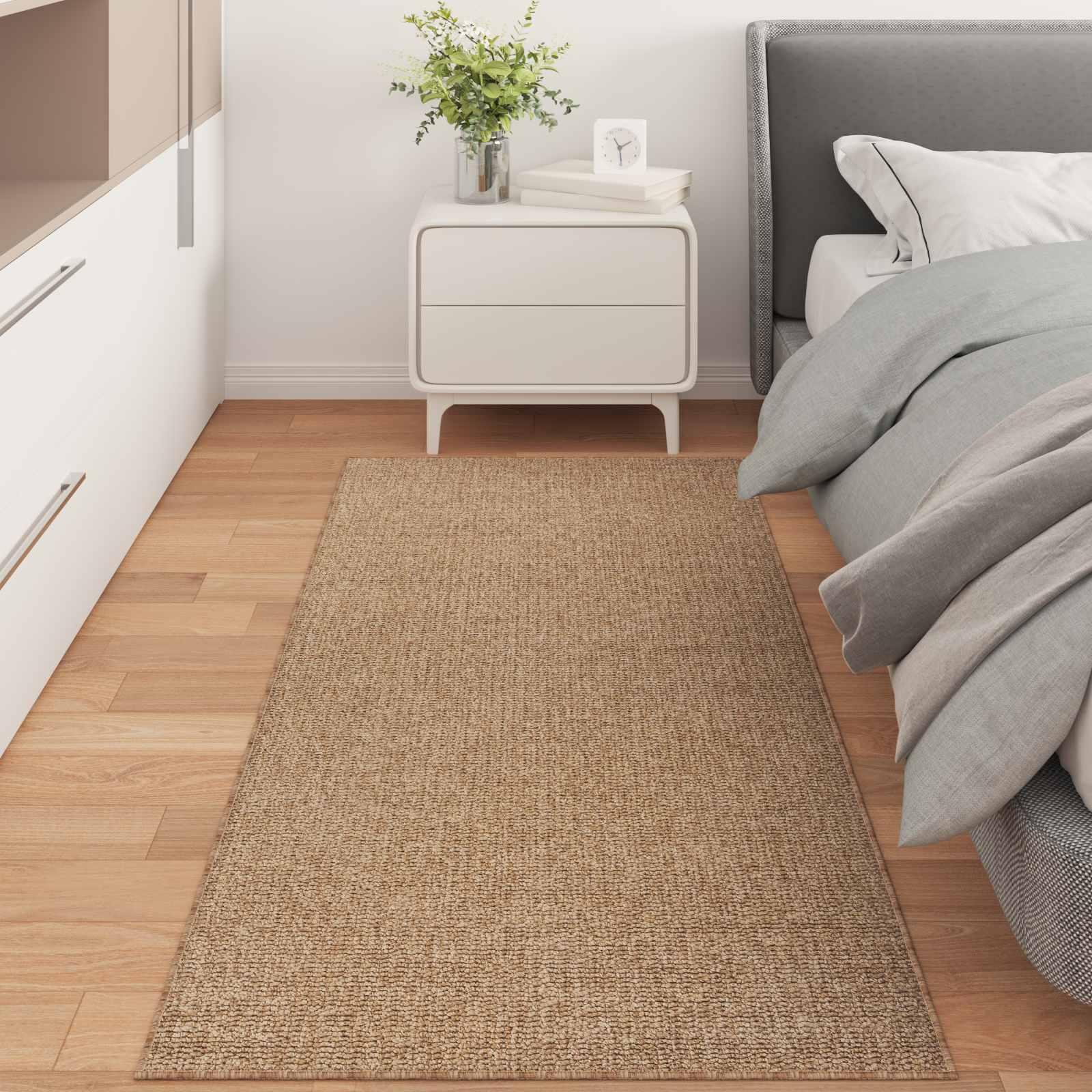 OmrÃ¥detÃ¦pper RektangulÃ¦r Naturfarvet 150 x 80 cm