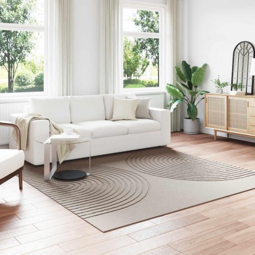 Områdetæpper Firkantet Beige 240 x 240 cm