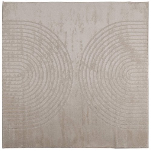 Områdetæpper Firkantet Beige 240 x 240 cm