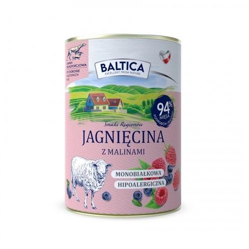 BALTICA Smaki regionów – Lam med hindbær vådfoder til hunde 400 g