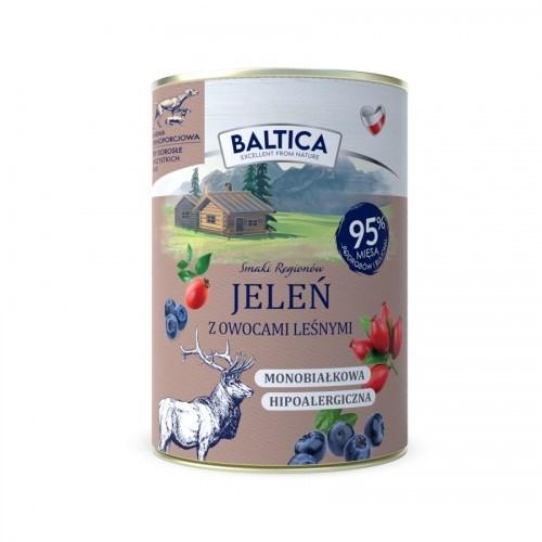 BALTICA Smaki regionów – Hjort med skovfrugter vådfoder til hund – 400 g