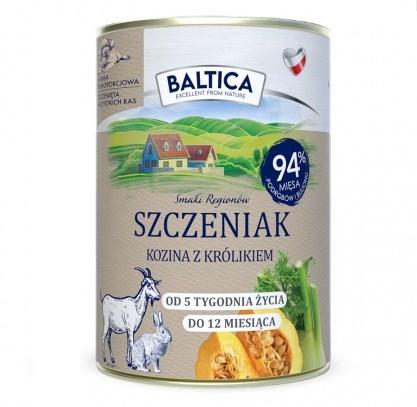 BALTICA Smage af regioner – Hvalp vådfoder med ged og kanin 400 g