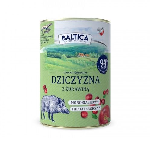 BALTICA Smage af regioner – vildt med tranebær vådfoder til hund – 400 g