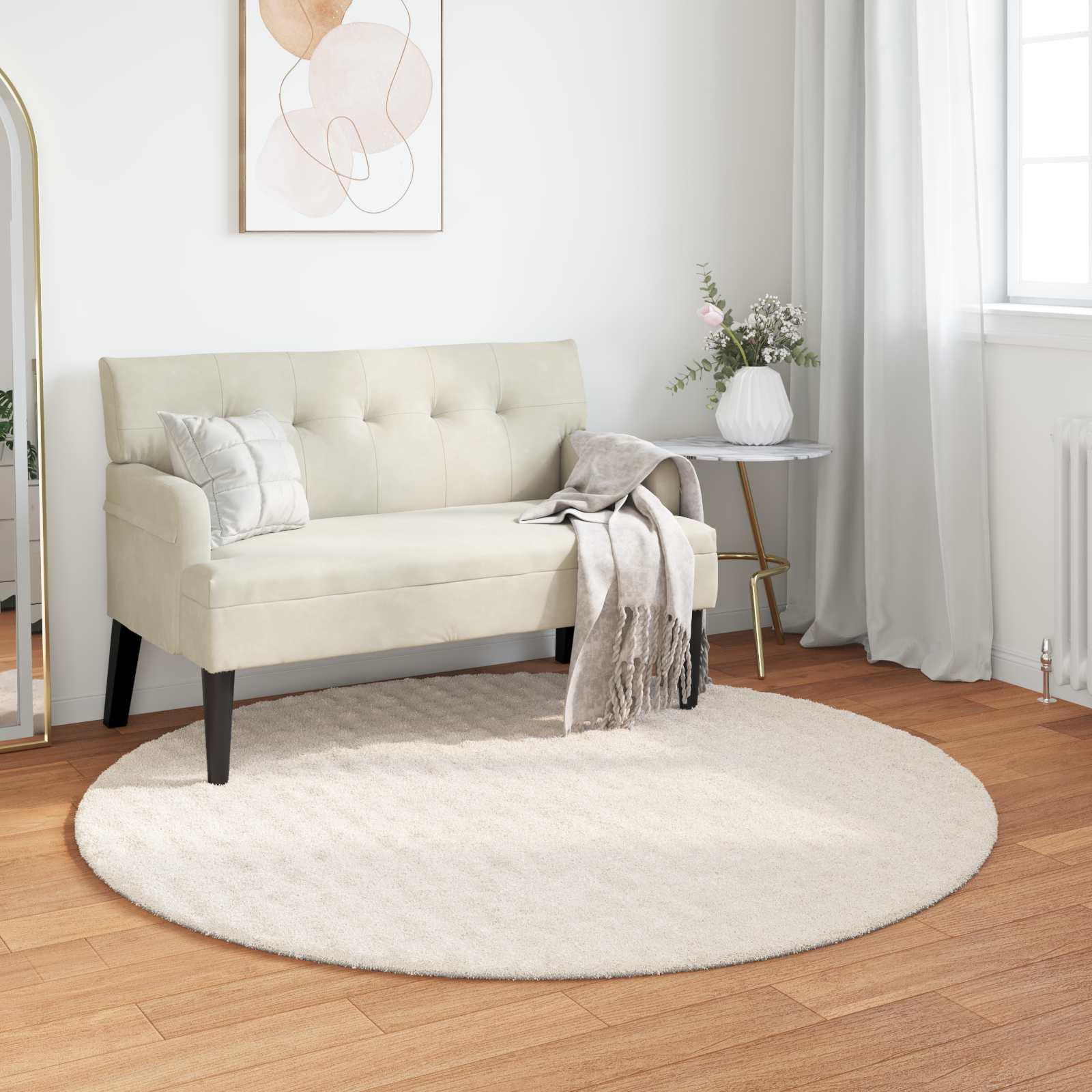 Områdetæpper Rund Creme Ø 160 CM