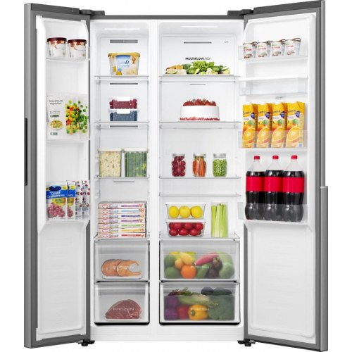 Gorenje NRS917E41XWD side-by-side kølefryseskab - 541 l, E, rustfrit stål