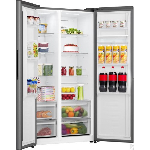 Gorenje NRS917E41XWD side-by-side kølefryseskab - 541 l, E, rustfrit stål