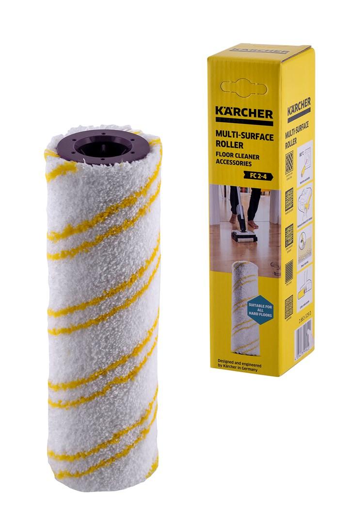 Kärcher multisurface-rulle til gulvvasker - vaskbar, gul/hvid billede