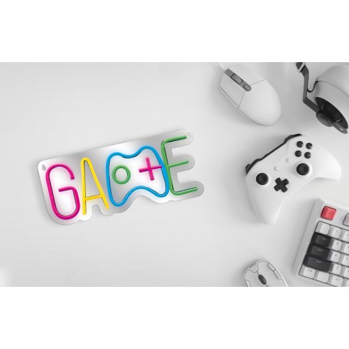 Activejet AJE-NEON GAME – neon LED skilt til væg, multicolor, USB