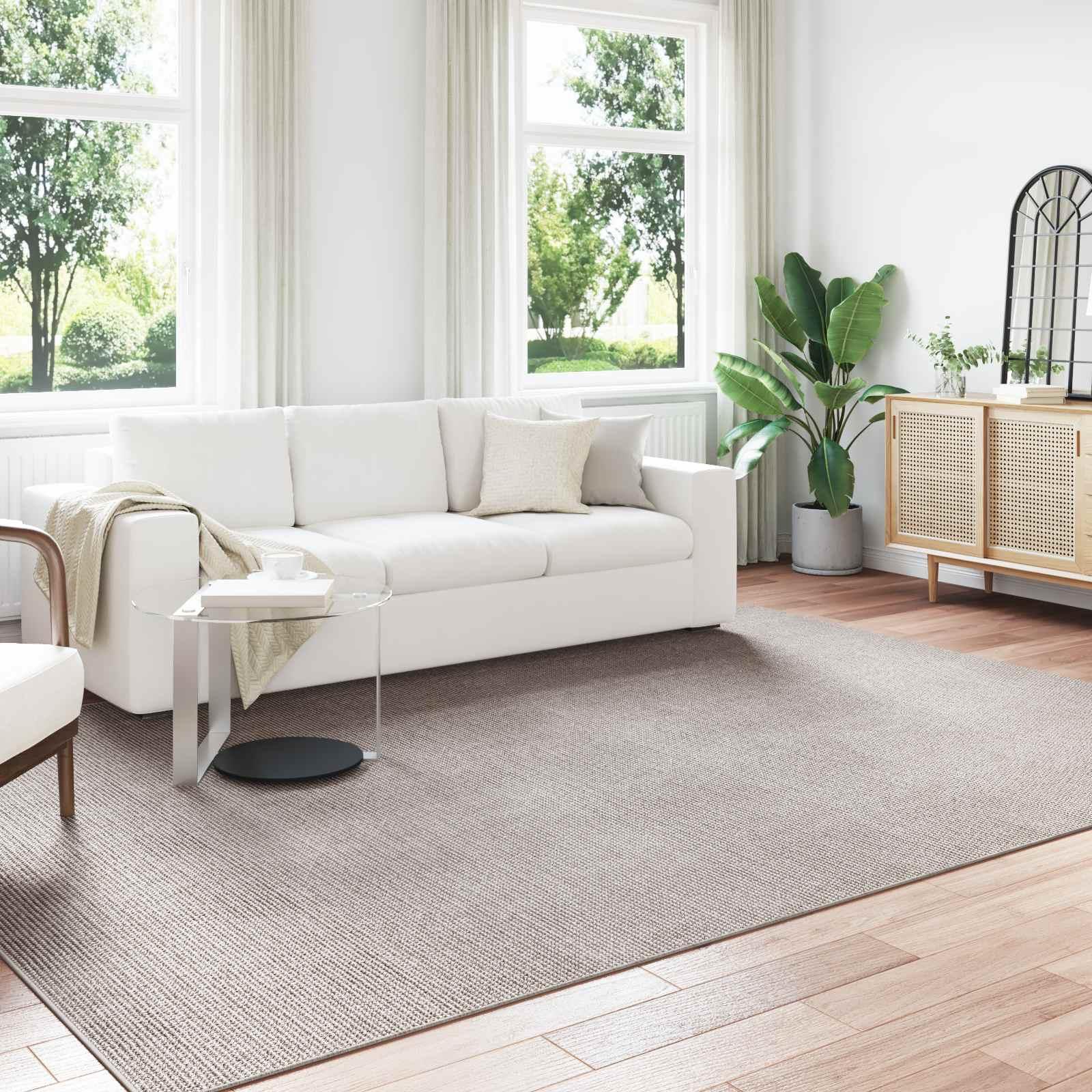 Områdetæppe Lugo - creme/taupe 280 × 200 cm i polyester