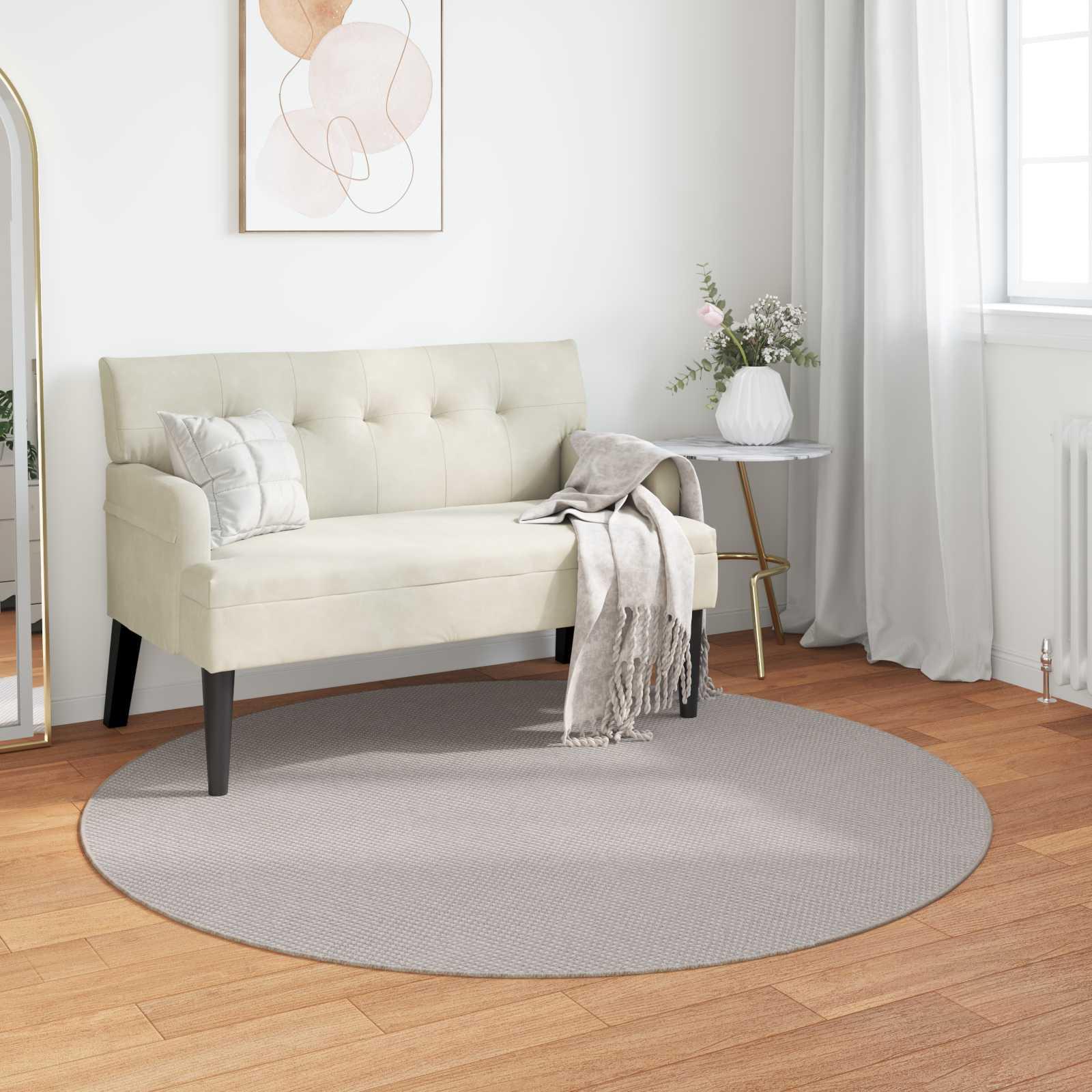 Områdetæpper Rund Creme Ø 160 CM