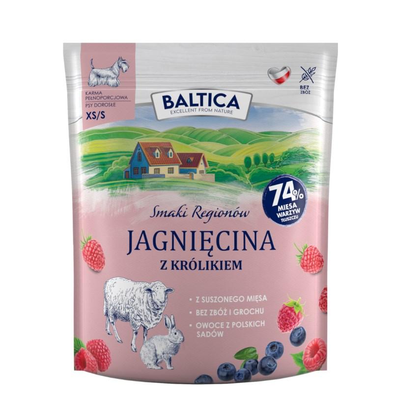 BALTICA Smaki regionów – små racer lam med kanin, tørfoder til voksne hunde 1 kg