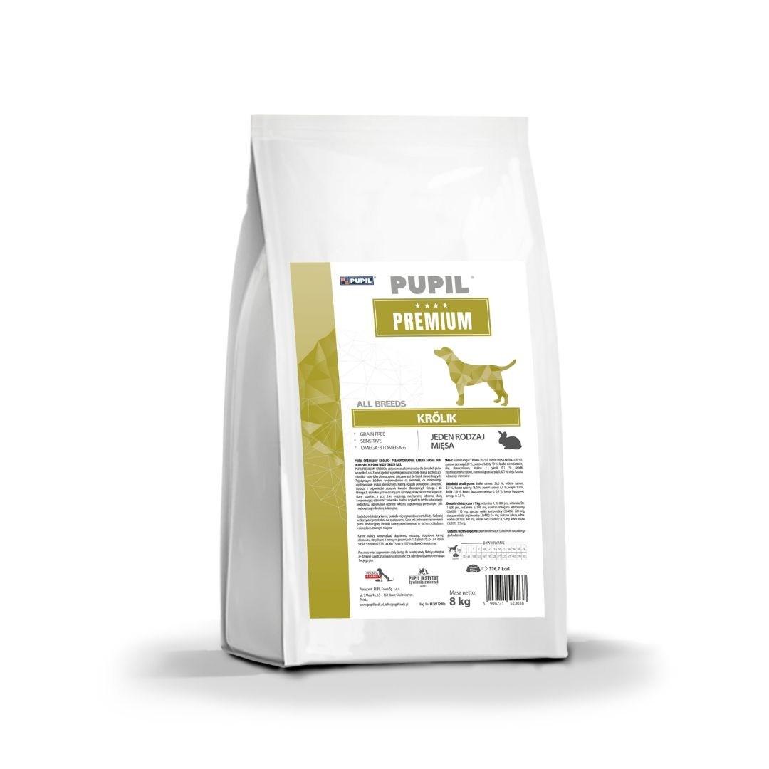 PUPIL Premium All Breeds – Kanin, tørfoder til hund – 8 kg