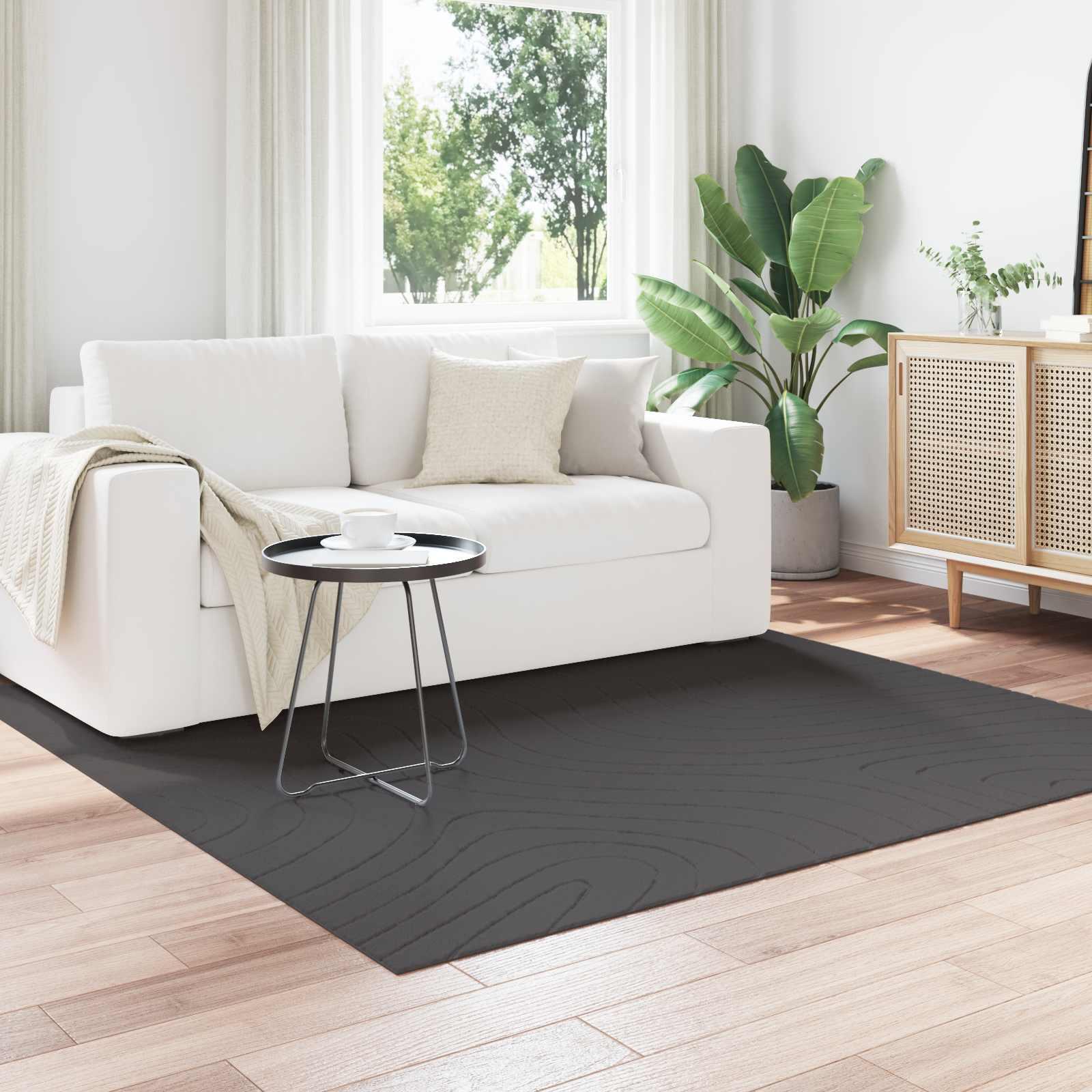 Områdetæpper Firkantet Antracit 200 x 200 cm