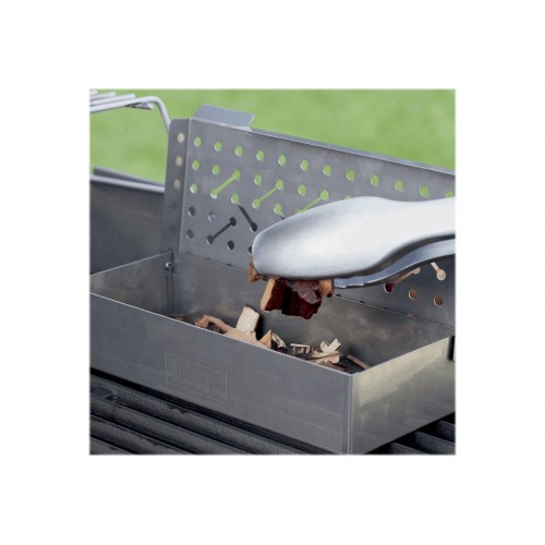 Weber røgeboks til gas- og kulgrill – rustfrit stål