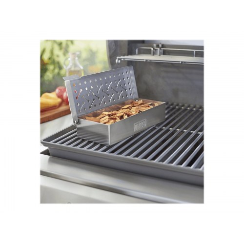 Weber røgeboks til gas- og kulgrill – rustfrit stål