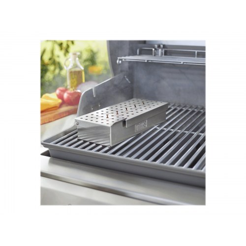 Weber røgeboks til gas- og kulgrill – rustfrit stål