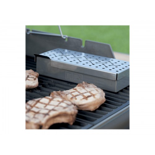 Weber røgeboks til gas- og kulgrill – rustfrit stål