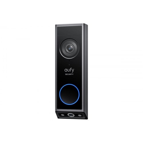Eufy Video Doorbell 2K – smart dørklokke med kamera og klokkespil (sort)