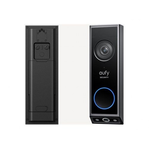 Eufy Video Doorbell 2K – smart dørklokke med kamera og klokkespil (sort)