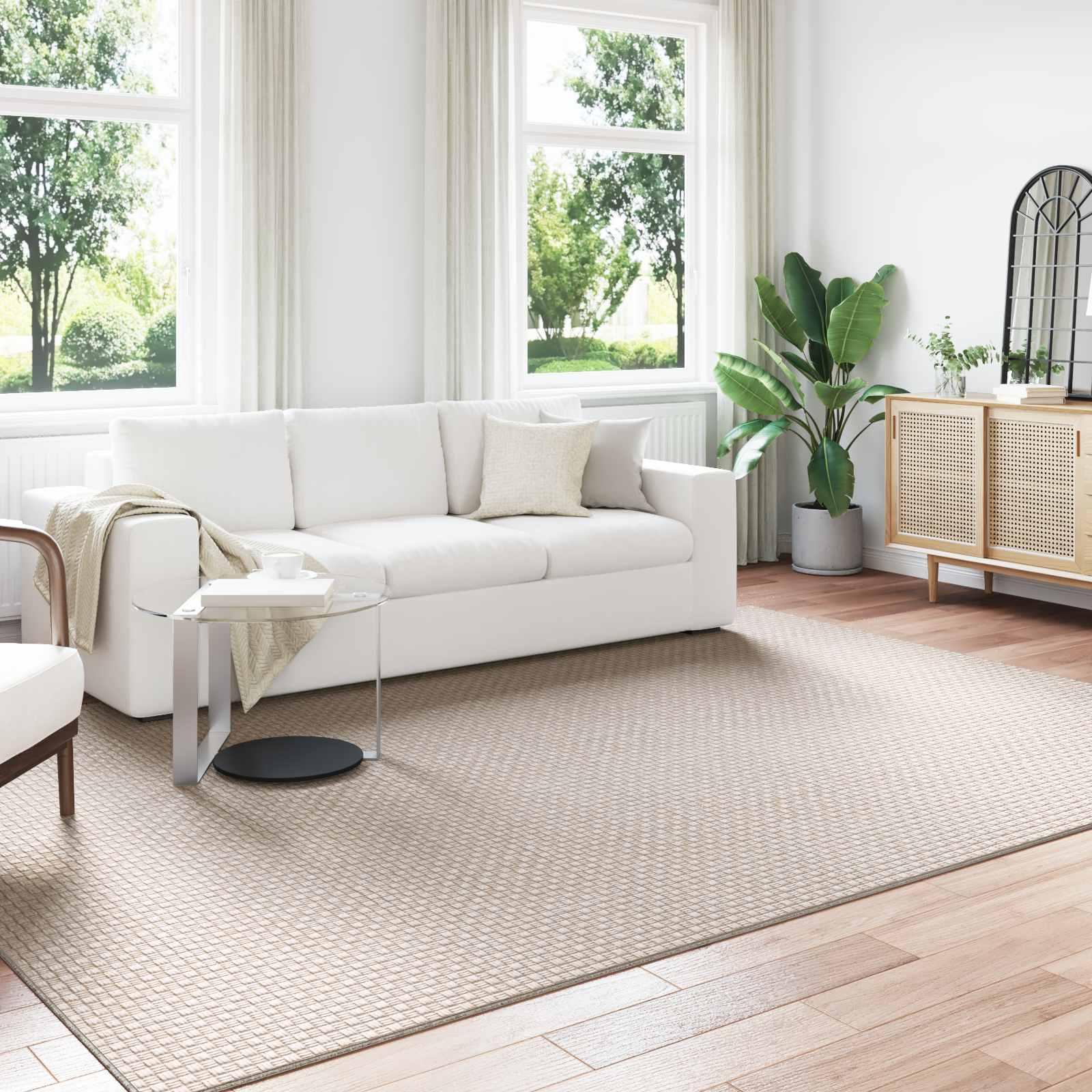 Områdetæppe FARO - rektangulært 280 × 200 cm, creme, polyester