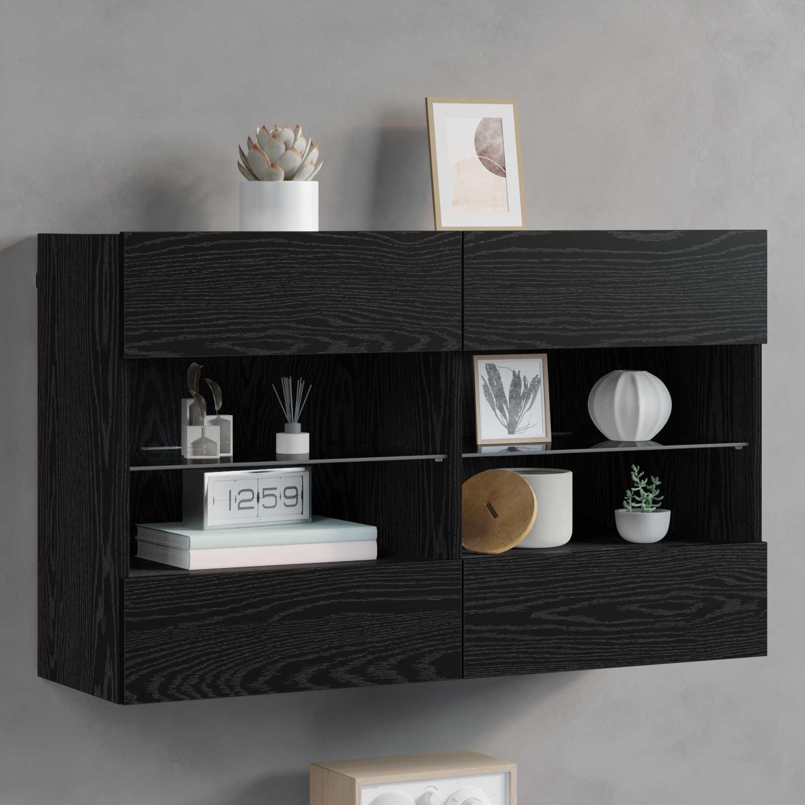TV vÃ¦gskab Sort eg 98,5 x 30 x 60,5 cm Konstrueret trÃ¦