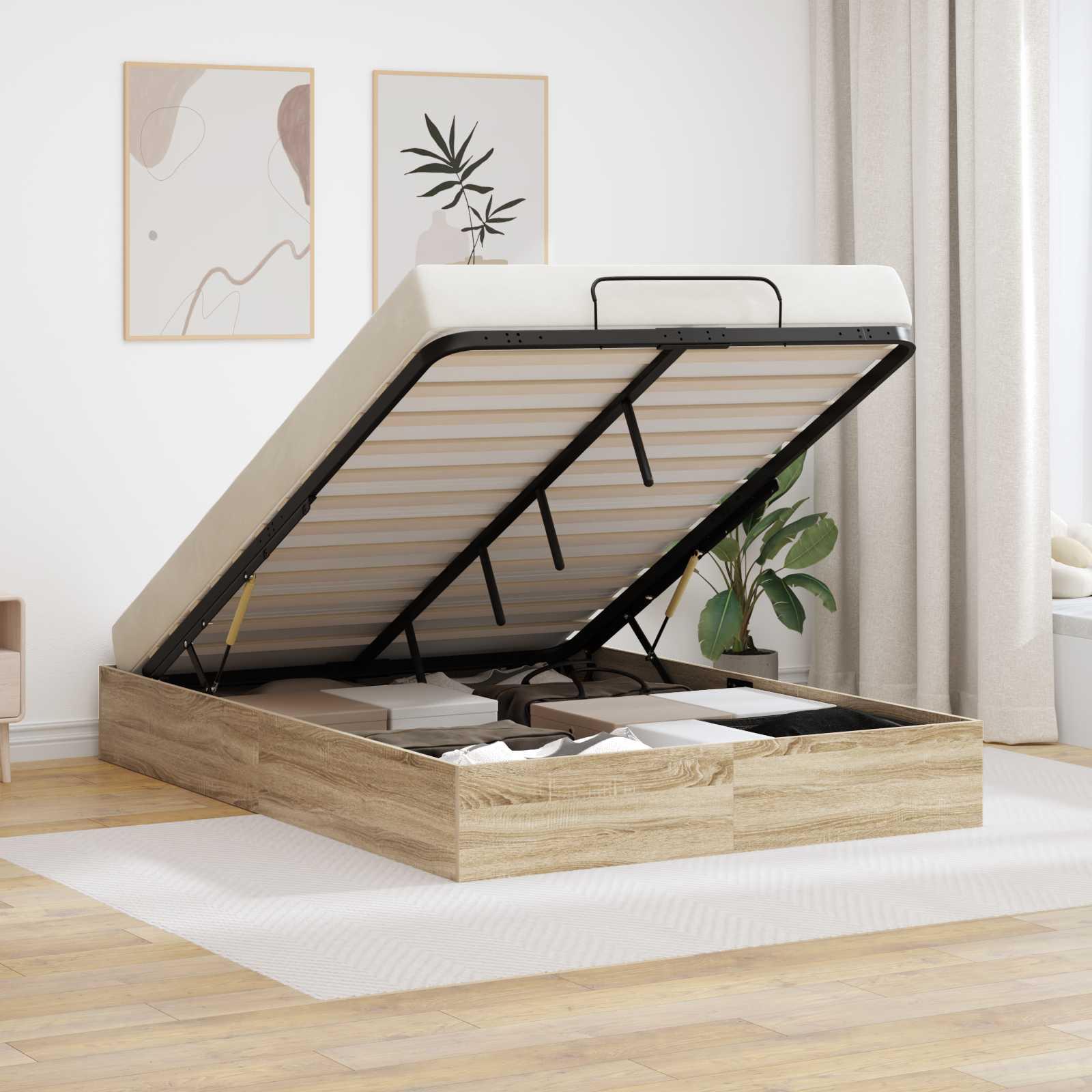 Ottoman Sengestel Sonoma eg 193 x 120 x 25 cm Spånplade