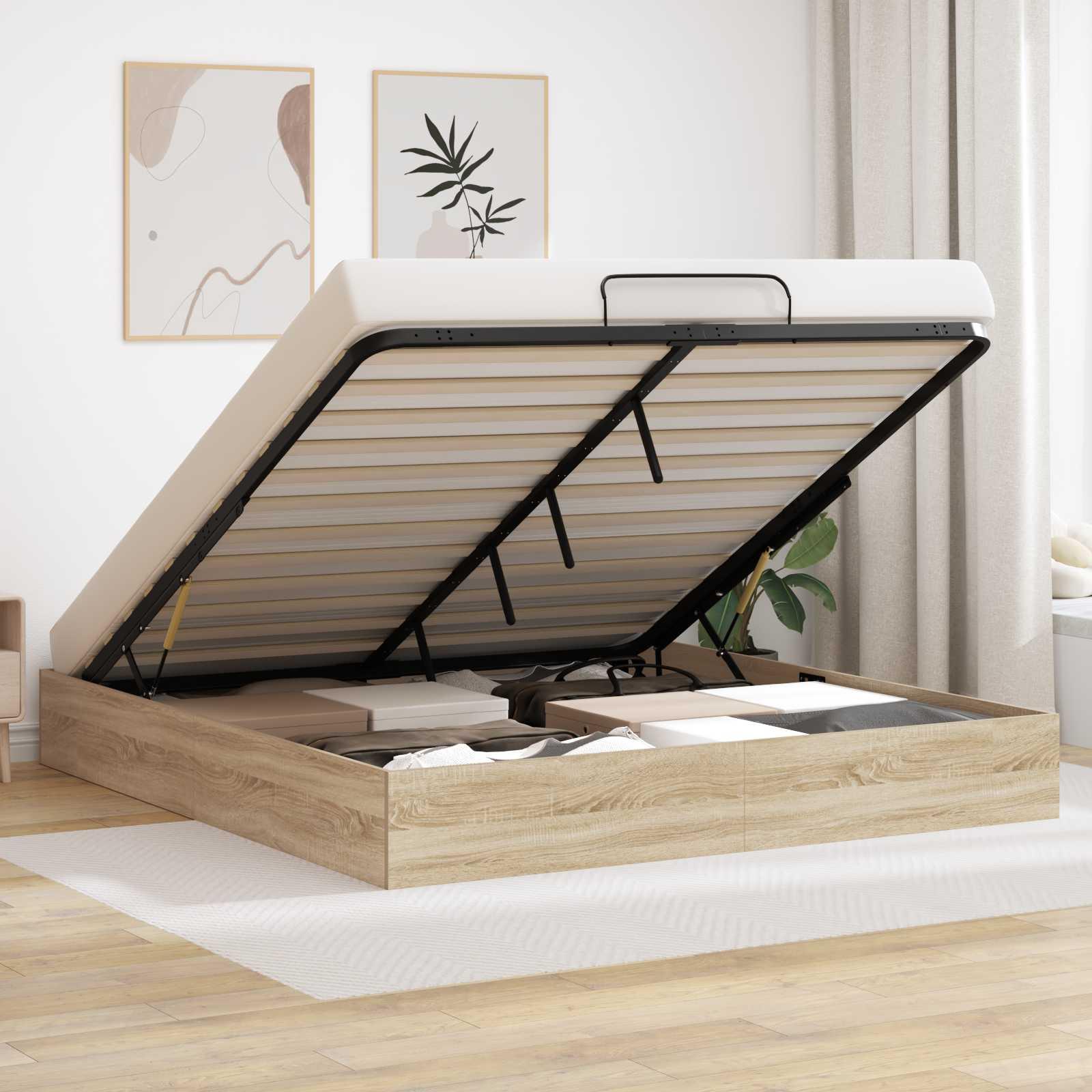 Ottoman Sengestel Sonoma eg 193 x 120 x 25 cm Spånplade
