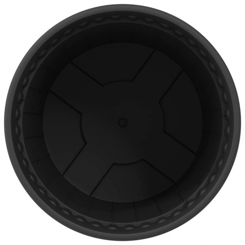 Rund Blomsterpotte 24 stk Sort Ø 19 x 16 cm Plastik