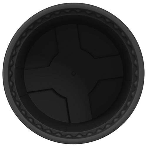 Rund Blomsterpotte 24 stk Sort Ø 12,5 x 10 cm Plastik