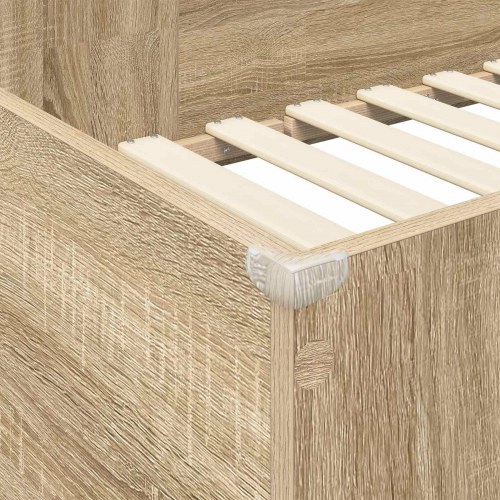Loft Sengestel med Skrivebord Sonoma eg 90 x 200 cm