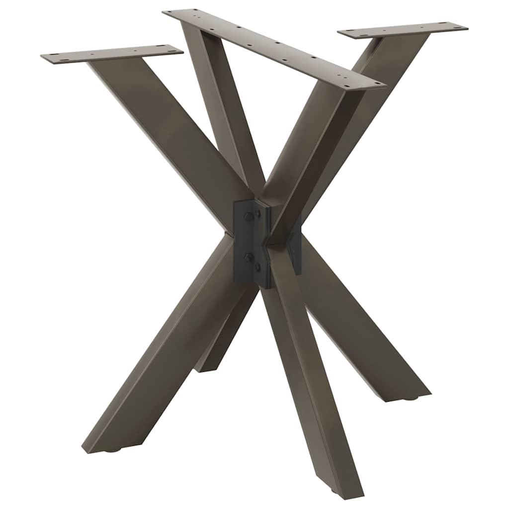Sofabordben Edderkopform Stål - Naturfarvet / 85 x 85 x (72-73) cm
