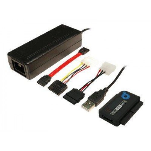 LogiLink USB 2.0 til IDE/SATA adapter – ekstern lagringskontroller til 2,5" og 3,5" HDD/optiske drev