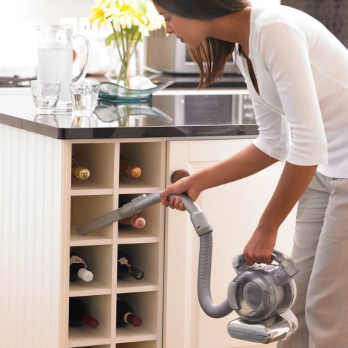 Black & Decker PD1820L-QW håndstøvsuger - krom, poseløs, 18 V