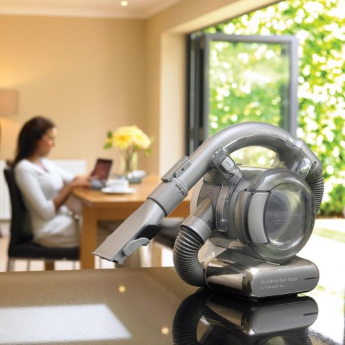 Black & Decker PD1820L-QW håndstøvsuger - krom, poseløs, 18 V