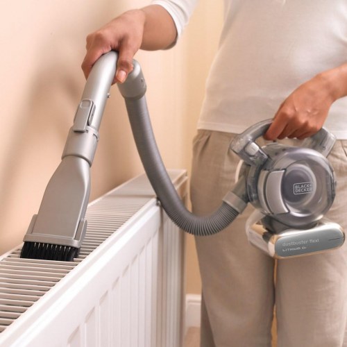 Black & Decker PD1820L-QW håndstøvsuger - krom, poseløs, 18 V
