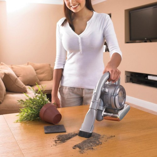 Black & Decker PD1820L-QW håndstøvsuger - krom, poseløs, 18 V