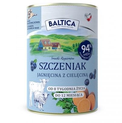 BALTICA Smage af regioner – Hvalp vådfoder med lam og kalv 400 g