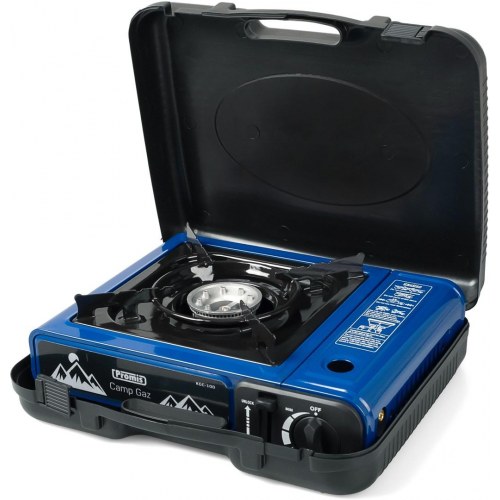 PROMIS KGC-100 1-blus gas campingkomfur – bordmodel, blå