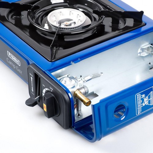 PROMIS KGC-100 1-blus gas campingkomfur – bordmodel, blå