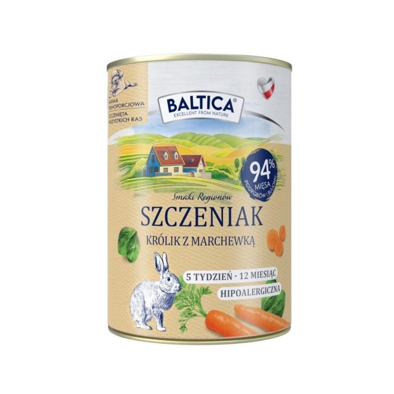 BALTICA Smaki regionów Hvalp – Kanin med gulerod, vådfoder til hund – 400 g