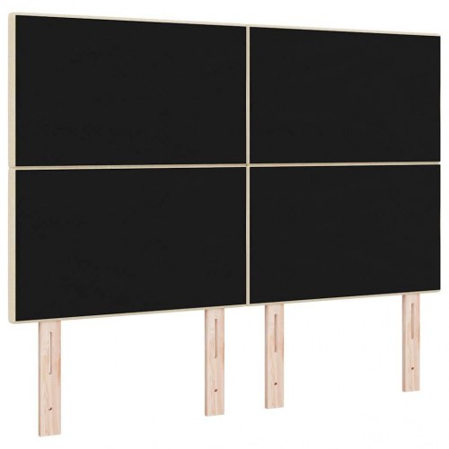 Højdejusterbar sengegavl i stof - creme, 160 cm