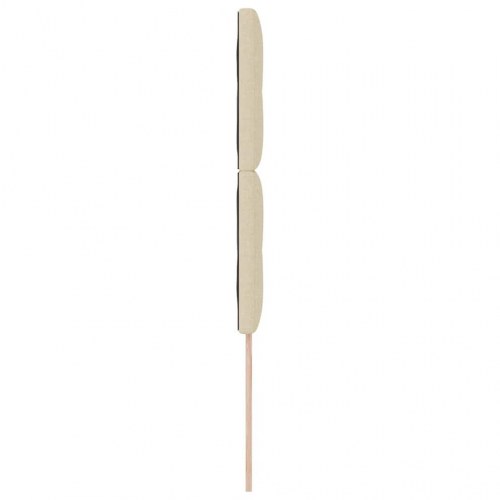 Sengegavl i stof 80 cm - creme