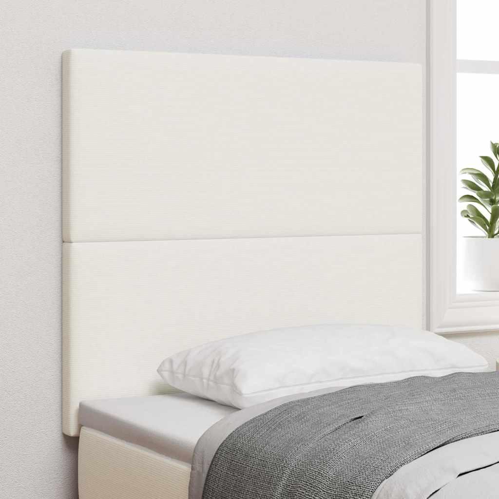 Hovedgærde med hovedgærde Creme 100 cm Faux læder