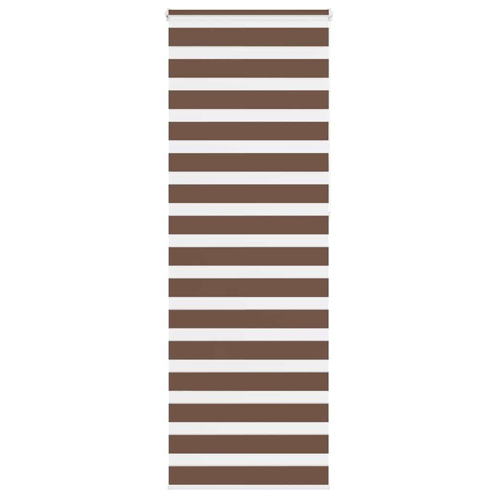 Zebragardin brun 80x230 cm stofbredde 75,9 cm polyester