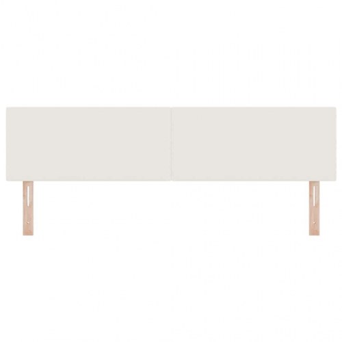 LED sengegavl med RGB-lys - creme velour, 180 cm