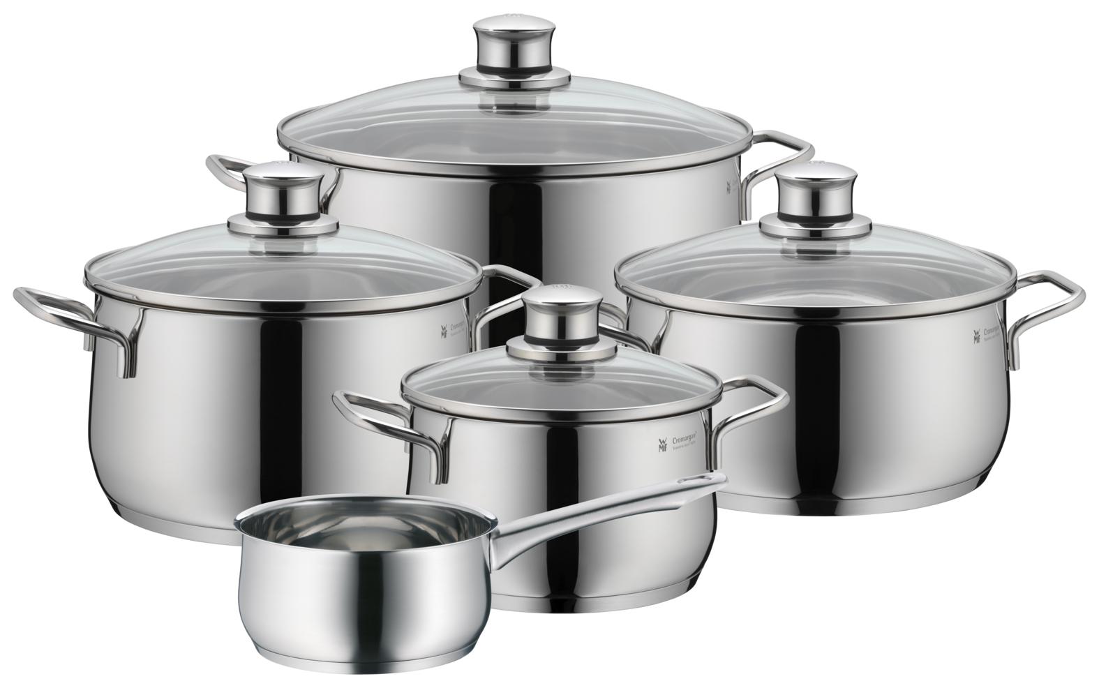 WMF Diadem Plus grydesæt - 9 dele i rustfrit stål billede