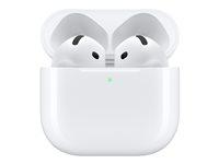 Apple AirPods 4 – ægte trådløse høretelefoner med ladeetui (hvid)